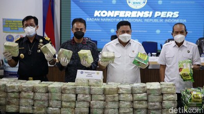 BNN Gagalkan Penyelundupan 324,3 Kg Sabu
