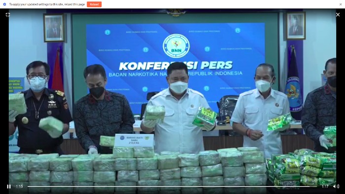 BNN gagalkan penyelundupan 342 Kg sabu asal Thailand di Aceh (Dok.BNN)