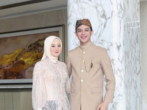 Gaya Hijab Dinda Hauw Jadi Bridesmaid Lesti Kejora, Kecantikannya Curi Atensi