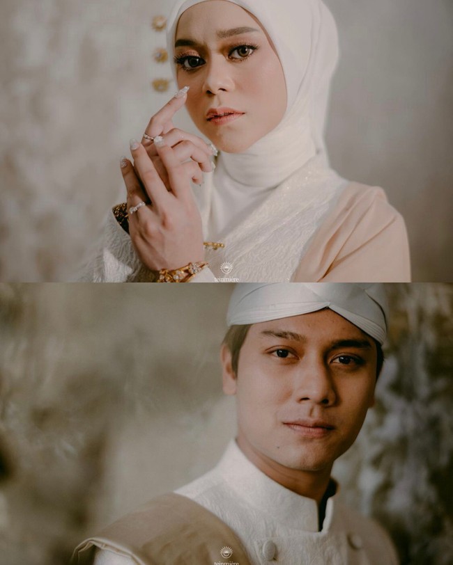 Gaya hijab Lesti yang anggun dan simpel di foto prewedding mendapatkan pujian dari warganet. Woyyy dede pangling bangetttt😍😍😍😍, kata @andreakalyla. Masya Allah... dede cantik bangeett😍😍, puji akun @riekaolly__. Foto: Dok.Instagram @kiranaweddingplaner.