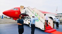 Pengecatan ulang pesawat ini sebelumnya disebut sudah masuk dalam rencana sejak lama.