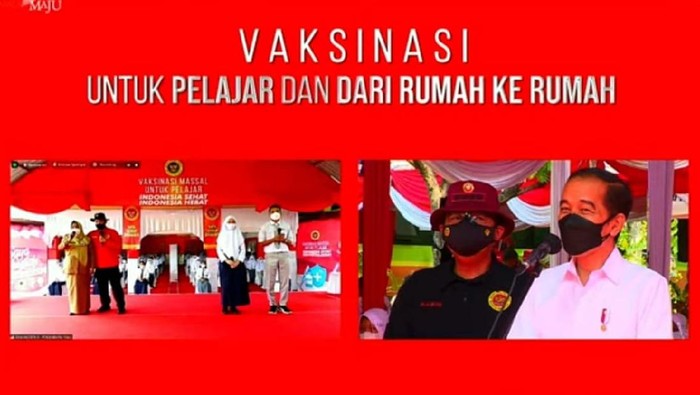 Jokowi tinjau Vaksinasi Covid-19 untuk Pelajar, Kabupaten Madiun