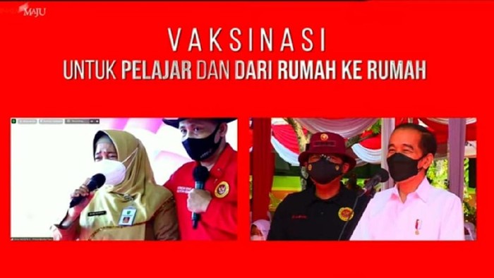 Jokowi tinjau Vaksinasi Covid-19 untuk Pelajar, Kabupaten Madiun