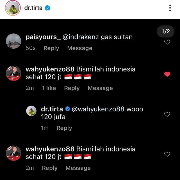 Pengusaha asal Surabaya Dinar Wahyu Saptian kembali memenangkan sebuah lelang. Kali ini, pria yang akrab disapa Wahyu Kenzo ini memenangkan lelang motor  Kawasaki KSR 110 milik dr Tirta.