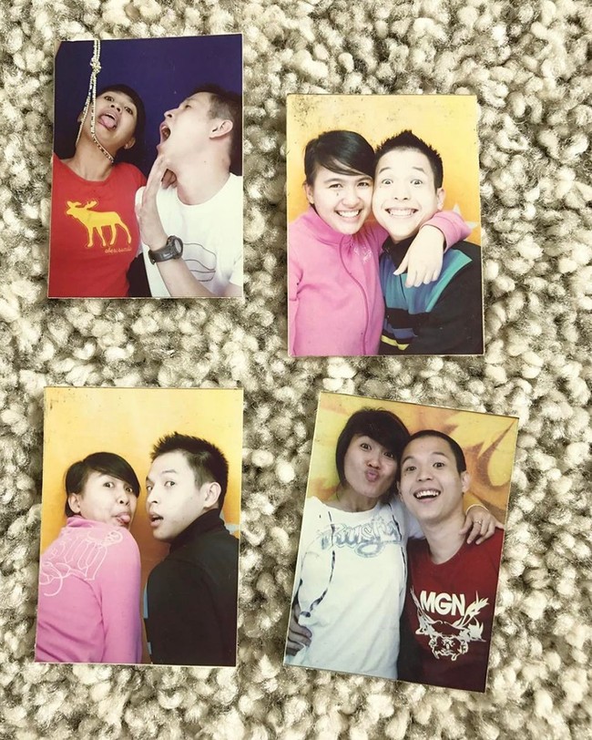 Sejak dulu hingga saat ini Ernest Prakasa dan istrinya, Meira selalu terlihat kompak. Keduanya juga ternyata senang melakukan photobox. Ini adalah beberapa hasil photobox jadul Ernest dan Meira. Foto: Instagram