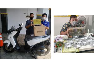 Pria Semarang Beli Motor Matic Yamaha Rp 22 Juta Pakai Uang Receh