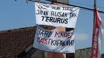 Protes Jalan Rusak, Warga Boyolali Pasang Spanduk Lucu-lucu