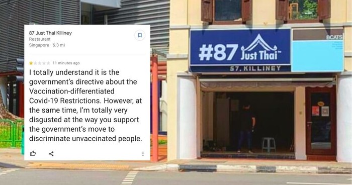 Tak Boleh Masuk Restoran karena Belum Divaksin, Wanita Ini Beri Rating Bintang 1
