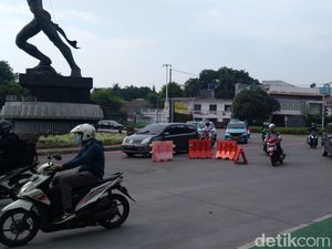 Tak Ada Petugas Berjaga di Ganjil Genap Bundaran Senayan Pagi Ini