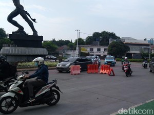 Tak Ada Petugas Berjaga di Ganjil Genap Bundaran Senayan Pagi Ini