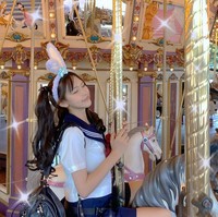 Inilah penampakan imut Ukei Cheung yang masih bersegaram sekolah. Foto: Instagram