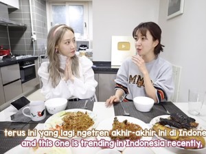 5 Momen Sunny Dahye Cicip Makanan Indonesia Bareng Orang Korea