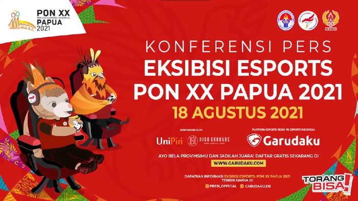 Cara Daftar Pertandingan Ekshibisi Esports PON XX Papua 2021