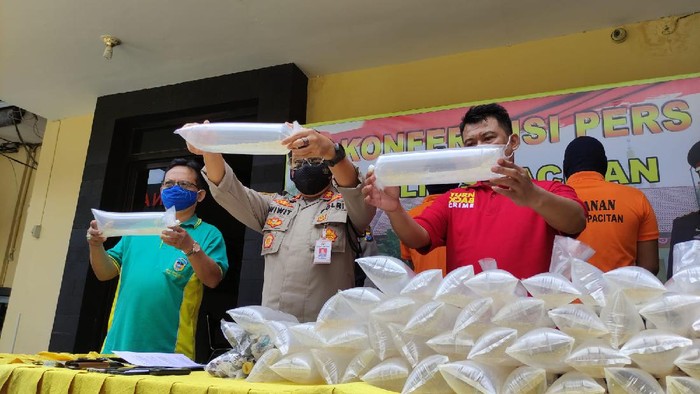 Dua Kurir Ditangkap Polisi Pacitan Saat Bawa Ribuan Baby Lobster