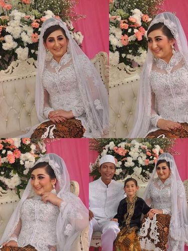 Foto bule cantik yang menikah dengan petugas kebersihn DKI Jakarta.