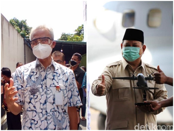 Ganjar Pranowo dan Prabowo Subianto (dok detikcom)