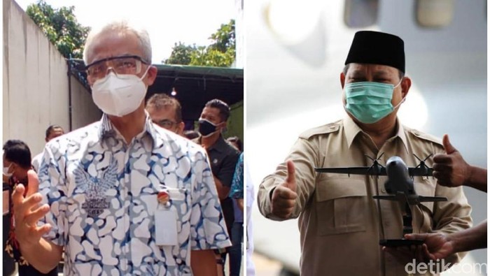 Ganjar Pranowo dan Prabowo Subianto (dok detikcom)