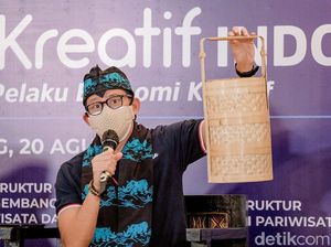 Kunjungi Pandeglang, Sandiaga Uno Dorong Produk Ekraf Mendunia