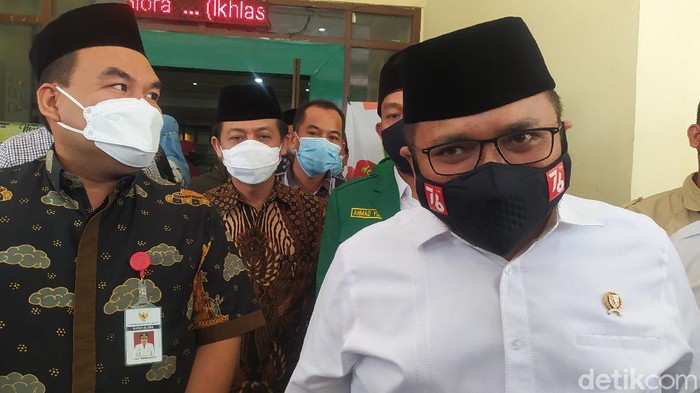 Menteri Agama (Menag) Yaqut Cholil Qoumas atau Gus Yaqut saat kunker di Blora, Jumat (20/8/2021)