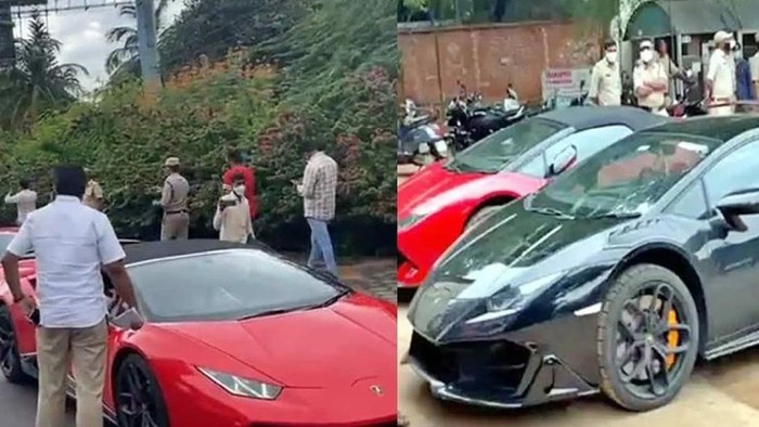 Mobil mewah disita karena belum bayar pajak