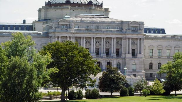 Pengamanan digedung Capitol, Amerika Serikat. (AP/Jose Luis Magana)