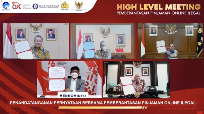Pernyataan Bersama berantas pinjol ilegal