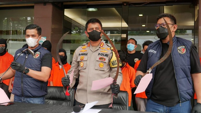 Polisi tangkap 11 pelaku tawuran maut di Mampang Prapatan, Jaksel (Dok.Polres Jaksel)