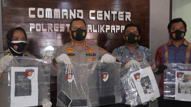 Polres Balikpapan mengungkap kasus video mesum ABG yang viral di media sosial