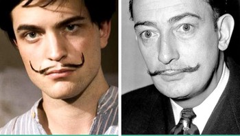 Robert Pattinson sebagai Salvador Dalí di film Little Ashes. Foto: Brightside