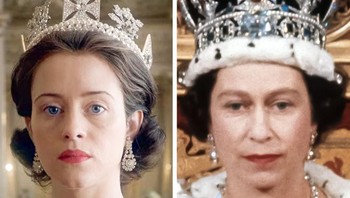 Claire Foy sebagai Queen Elizabeth II di film The Crown. Foto: Brightside
