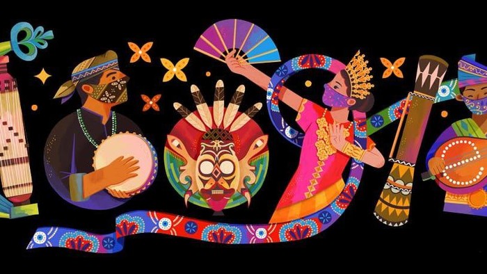 Google Doodle edisi HUT RI Ke-76