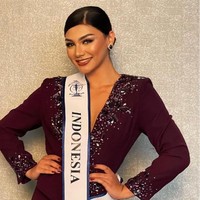 Supra Fan Vote merupakan gelar untuk finalis yang berhasil terpilih sebagai terfavorit di Miss Suprantional 2021. Jihane Almira unggul dibanding pesainnya di antaranya finalis Kanada, Iceland, Kenya Venezuela dan Filipina. Foto: Dok. Instagram @officialputeriindonesia