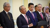 Muhyiddin disebut menjadi PM yang paling singkat jabatannya dalam sejarah Malaysia. AP Photo/Vincent Thian.
