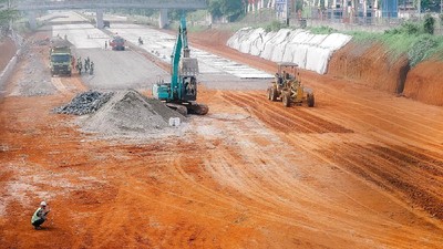 Penampakan Terkini Proyek Tol Cijago Ruas Kukusan-Cinere