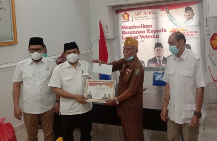 Sumbangan Gerindra untuk Legiun Veteran