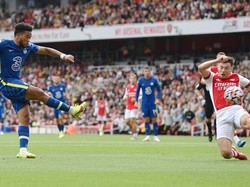 Reece James sudah bermain 17 kali di Liga Inggris musim ini bersama Chelsea. Dirinya sumbang lima gol dan enam assist (Getty Images/Shaun Botterill)