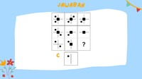 Kuncinya adalah gambar di paling ujung kanan hanya memuat gambar yang ada di dua kotak sebelumnya.