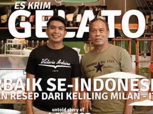 Kafe di Blitar Bikin Gelato yang Creamy Lembut dari Susu Sapi Lokal