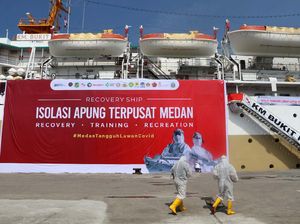KM Bukit Raya jadi Tempat Isolasi Terapung di Medan