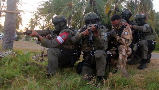 Latihan Operasi Dukungan Pasukan Khusus Gabungan TNI AL
