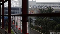 Peristiwa jatuhnya lift terjadi di sisi utara bangunan Margo City dekat dengan tenan Marugame Udon di lantai dasar.