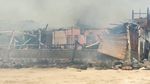 Puluhan Kamar Penginapan di Pantai Santolo Garut Terbakar