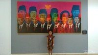 Salah satu lukisan yang sangat menarik untuk di lihat. Karya seni yang begitu indah menampilan lukisan Presiden RI