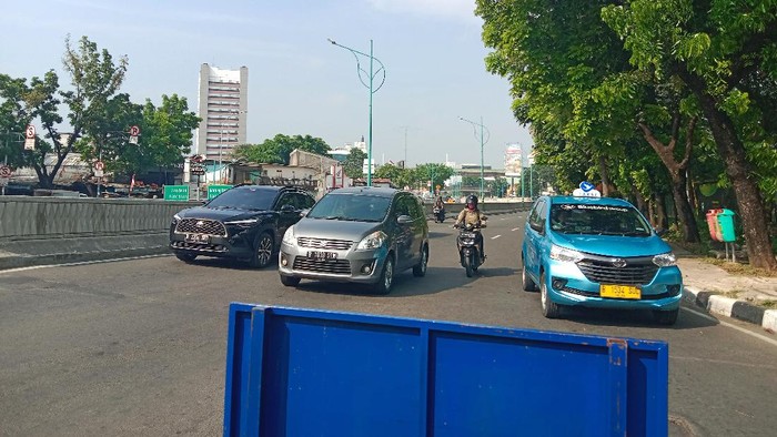 Ganjil genap di Jalan Gatot Subroto, Jakarta (Foto: Annisa/detikcom)