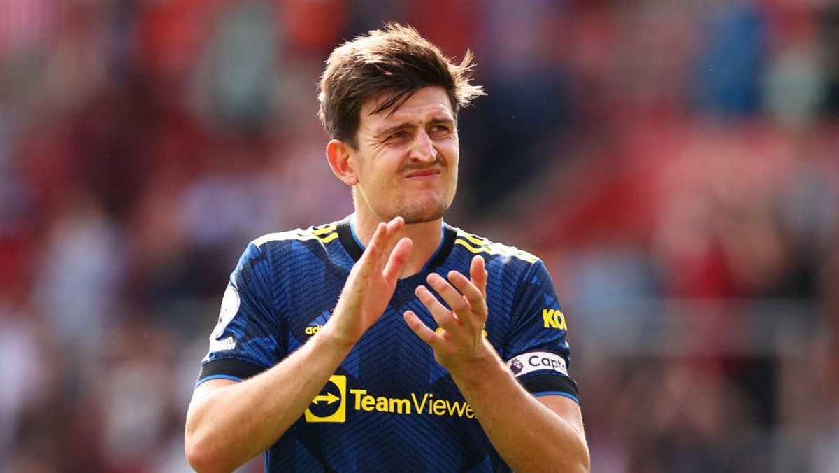 Komentar Harry Maguire sial manajer interim Manchester United, Ralf Rangnick. (Foto: Getty Images/Ryan Pierse)