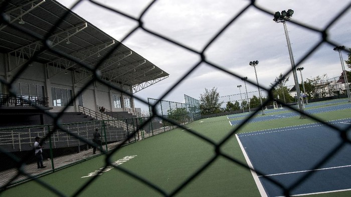 Intip Lapangan Tenis Standar Internasional yang Jadi Venue PON Papua PON XX Papua akan digelar pada 2-15 Oktober 2021 mendatang. Lapangan tenis berstandar internasional ini pun disiapkan untuk jadi venue pertandingan. Ini fotonya