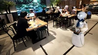 Proyek ini merupakan gagasan pengusaha yang mendirikan perusahaan pembuat robot, Ory Laboratory, Kentaro Yoshifuji. Menderita kesehatan yang membuatnya tak bisa keluar rumah, dia memikirkan cara bagaimana membawa orang ke dunia kerja meski tak meninggalkan rumah (Behrouz Mehri/;AFP)
