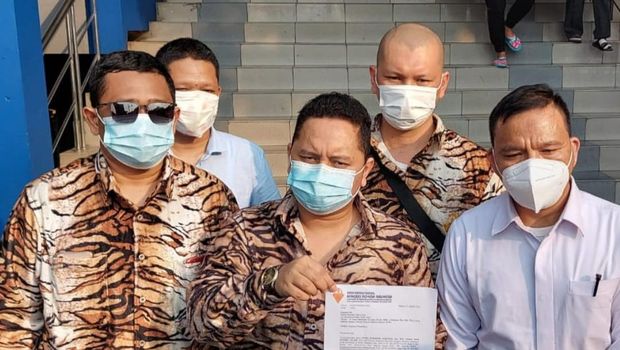 Kongres Pemuda Indonesia datangi Polda Metro Jaya, Senin (23/8/2021), meminta polisi mengusut aliran dana terkait open donasi Muhammad Kece saat ceramah.
