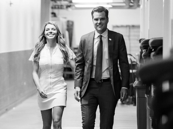 Matt Gaetz dan Ginger Luckey Matt Gaetz dan Ginger Luckey