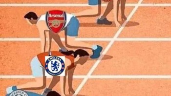 Arsenal malah lari ke belakang sementara para tim besar Liga Inggris bersaing sengit. Foto: Twitter